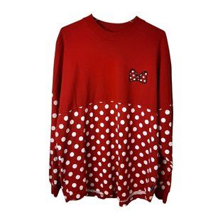 Disney Minnie Mouse Spirit Jersey Red Polka Dot Small